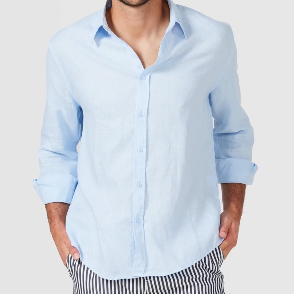 Never worn! Linen Button Down Shirt